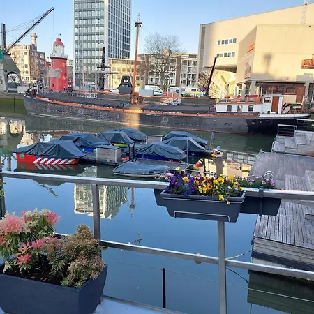 Boat On Water In Centrum Rotterdam